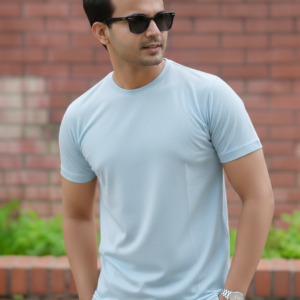 Mens Premium Blank T-shirt - SkyBlue